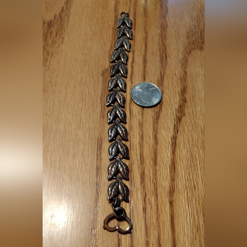 Vintage Solid Copper Designer Bracelet - image 5
